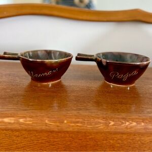 Vachon Papa Maman Pottery Soup Bowls